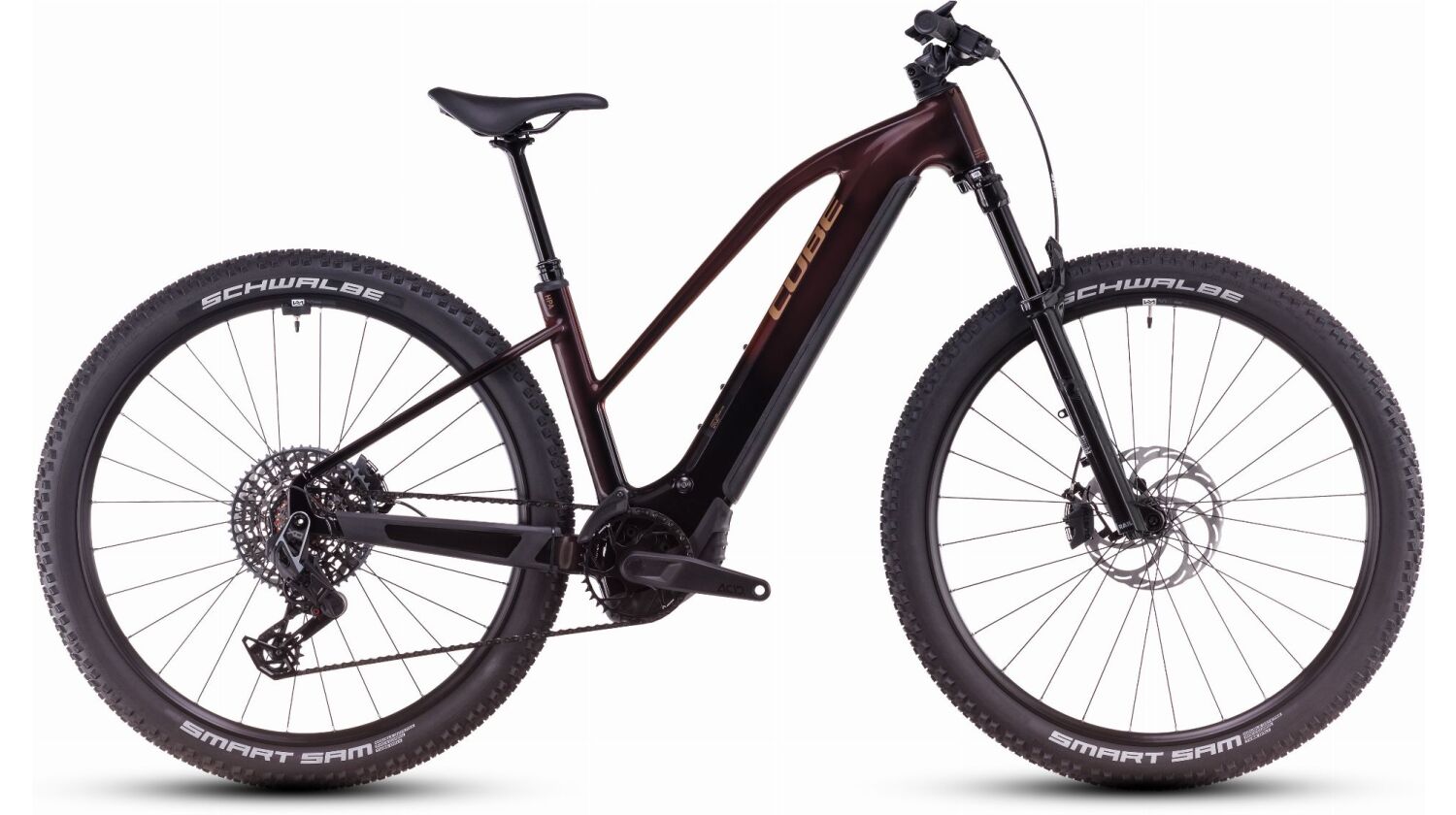 Cube Reaction Hybrid SLT 800 Wh E-Bike Hardtail Trapeze solareclipse´n´bronze