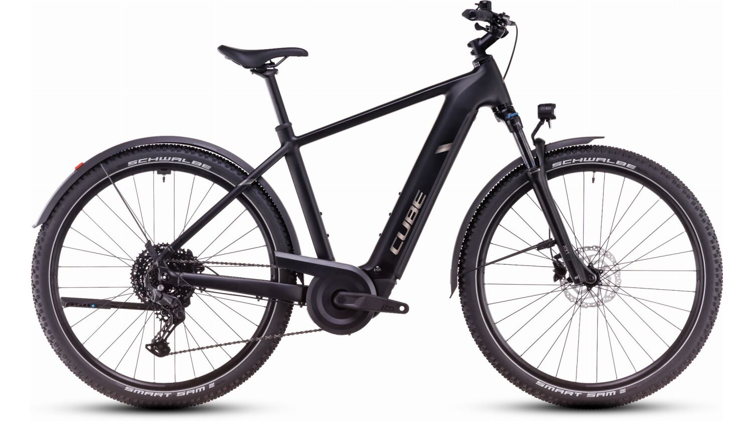 Cube Nuride Hybrid Pro Allroad 600 Wh E-Bike Diamant 28" black´n´bronze