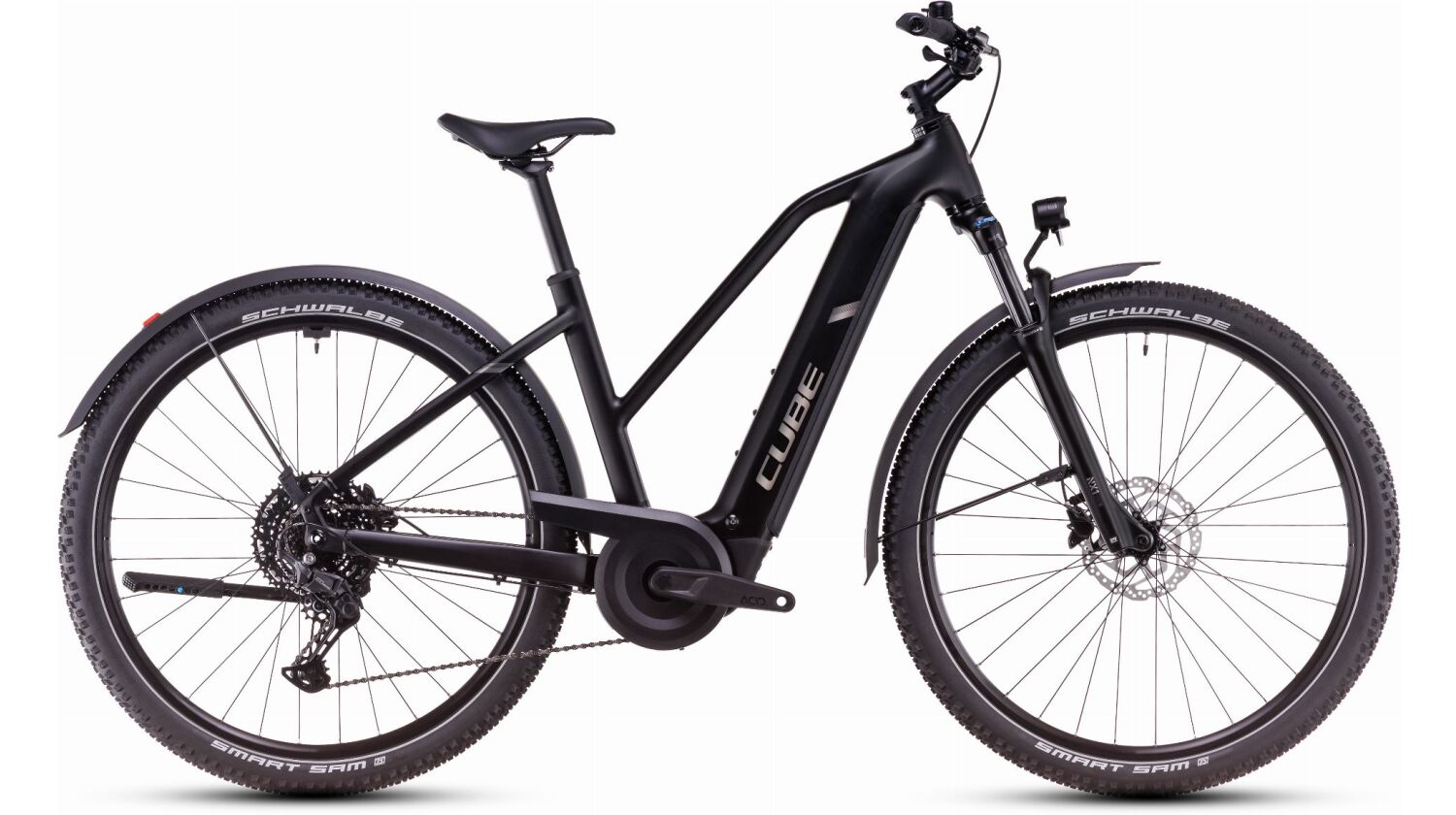 Cube Nuride Hybrid Pro Allroad 600 Wh E-Bike Trapeze 28" black´n´bronze