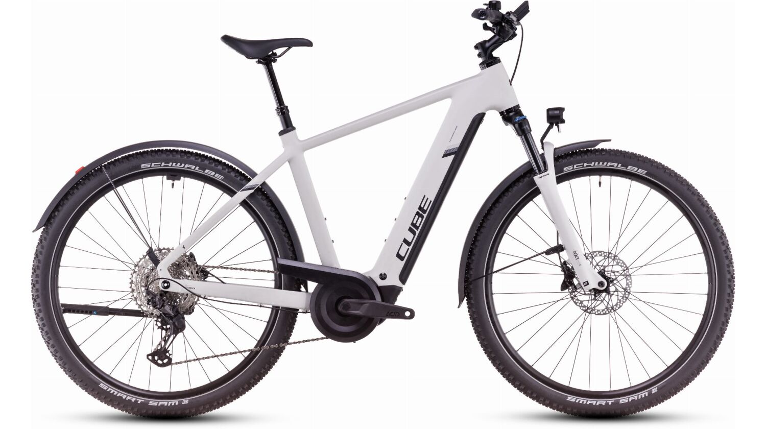 Cube Nuride Hybrid EXC Allroad 800 Wh E-Bike Diamant 28" cotton´n´silver