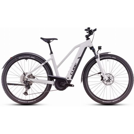 Cube Nuride Hybrid EXC Allroad 800 Wh E-Bike Trapeze 28&quot; cotton&acute;n&acute;silver