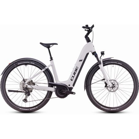 Cube Nuride Hybrid EXC Allroad 800 Wh E-Bike Easy Entry 28&quot; cotton&acute;n&acute;silver