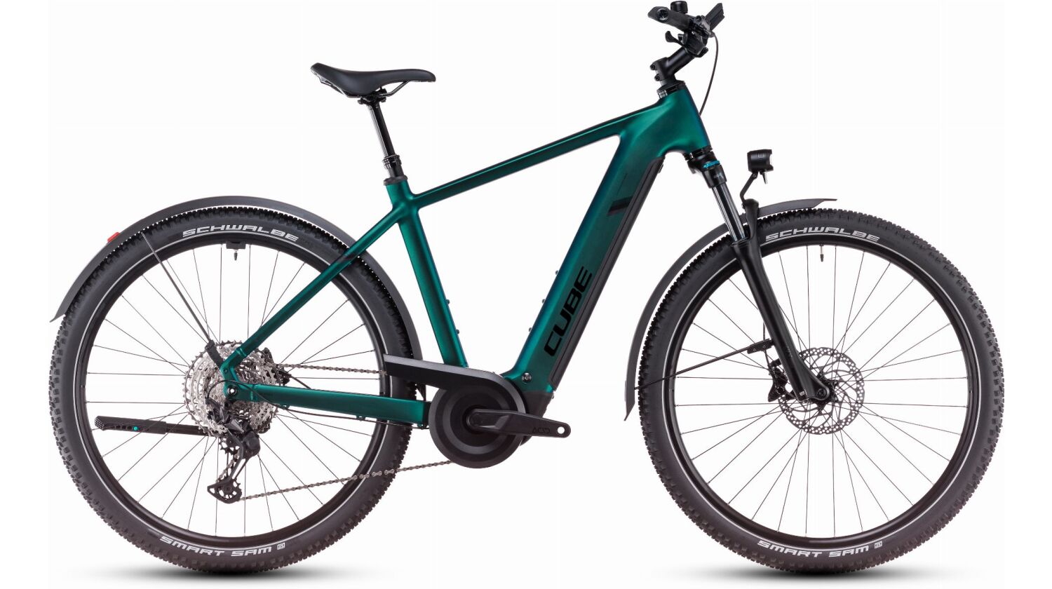 Cube Nuride Hybrid EXC Allroad 800 Wh E-Bike Diamant 28" goblin´n´black