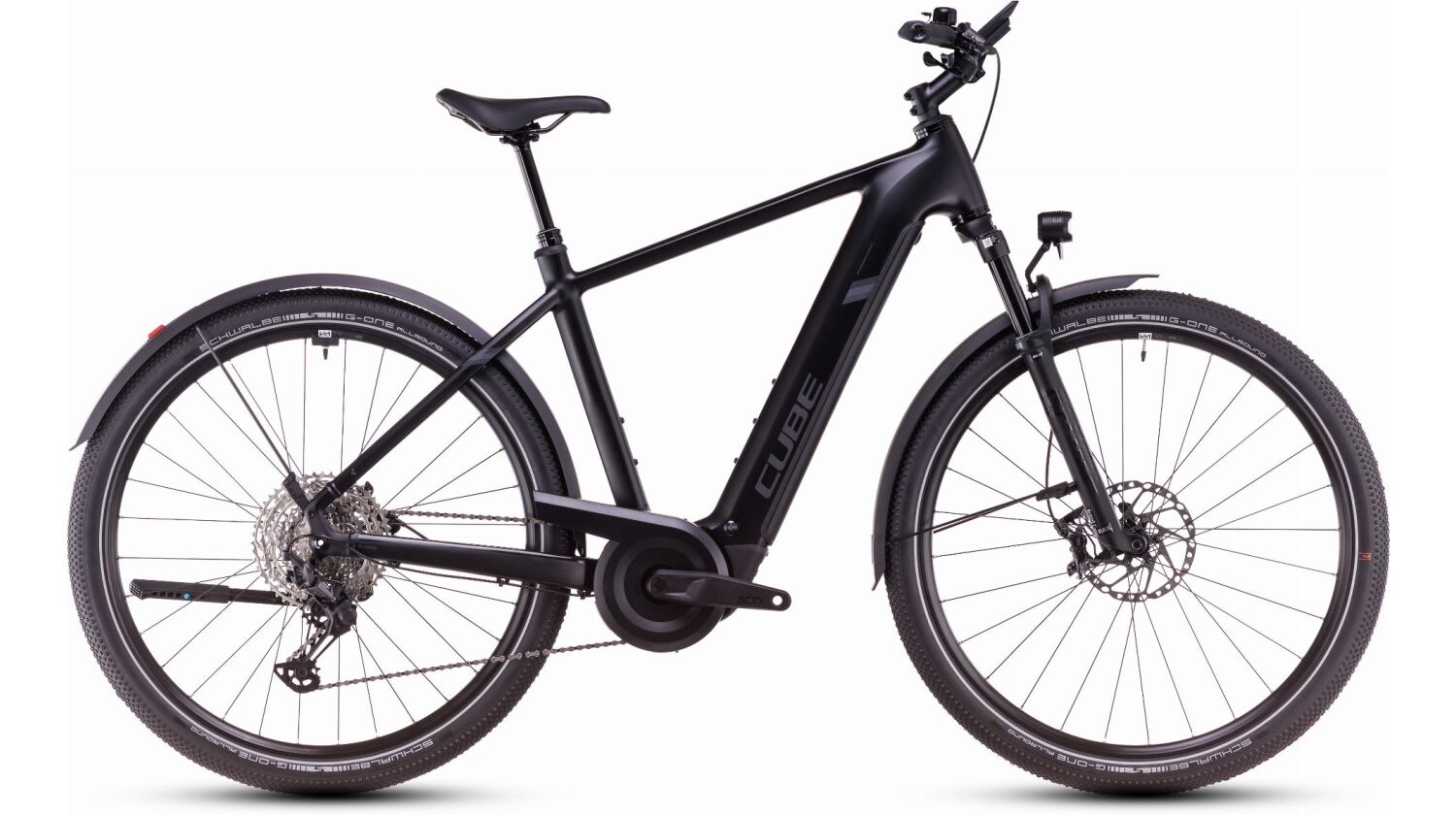 Cube Nuride Hybrid SLX Allroad 800 Wh E-Bike Diamant 28" black´n´reflect