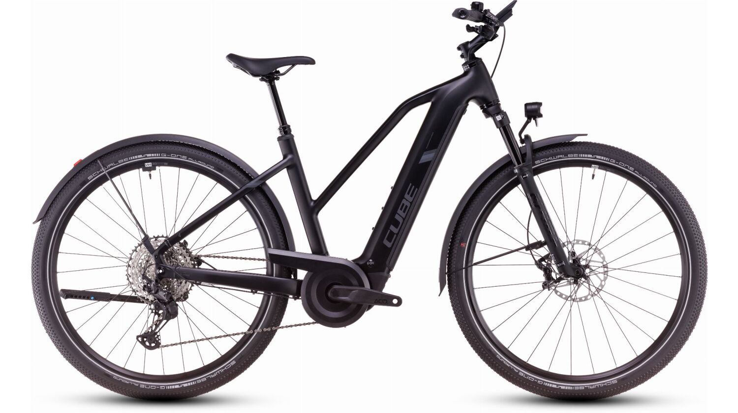 Cube Nuride Hybrid SLX Allroad 800 Wh E-Bike Trapeze 28" black´n´reflect