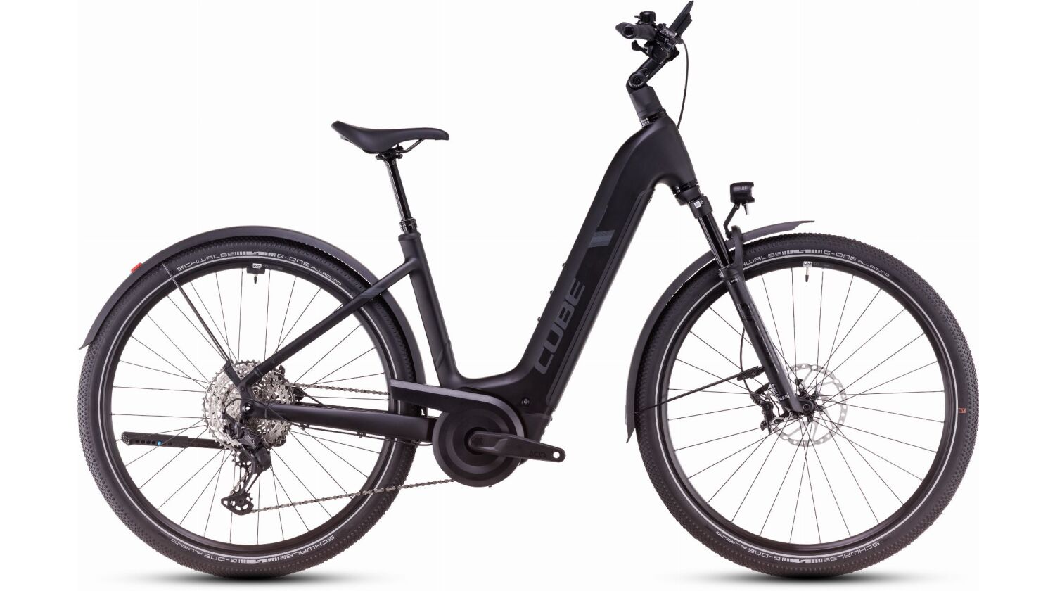 Cube Nuride Hybrid SLX Allroad 800 Wh E-Bike Easy Entry 28" black´n´reflect