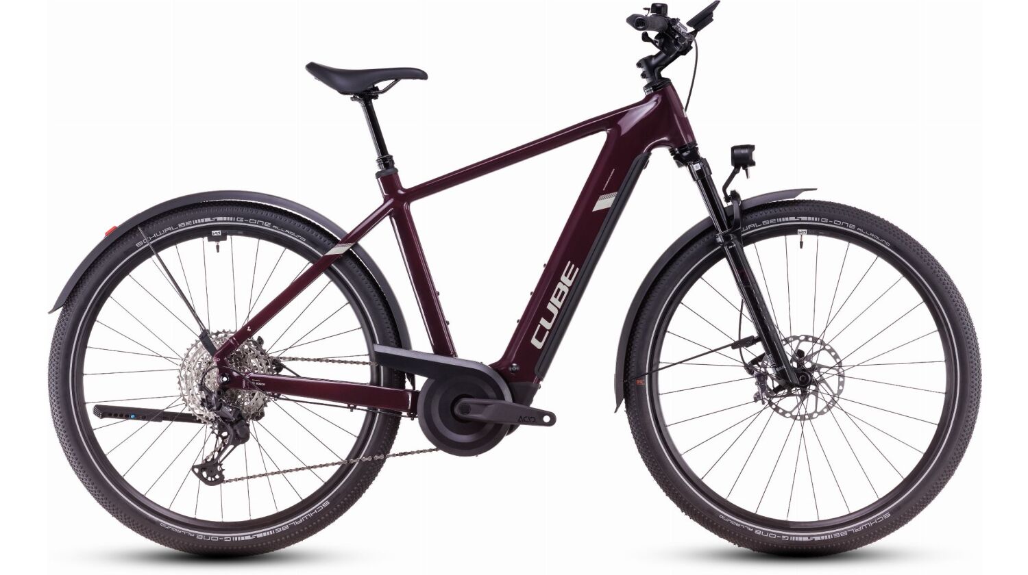 Cube Nuride Hybrid SLX Allroad 800 Wh E-Bike Diamant 28" amarone´n´lunar