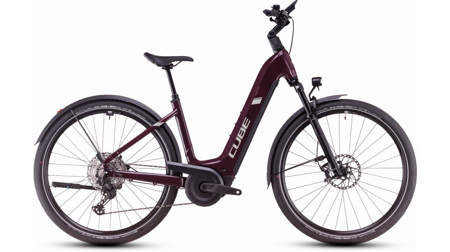 Cube Nuride Hybrid SLX Allroad 800 Wh E-Bike Easy Entry 28" amarone´n´lunar