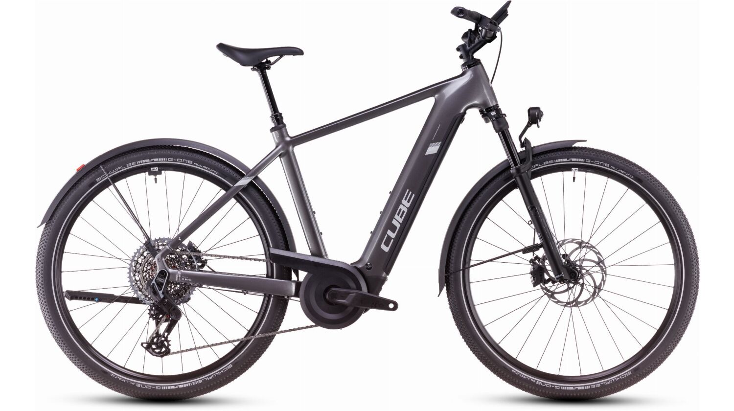 Cube Nuride Hybrid SLT Allroad 800 Wh E-Bike Diamant 28" graphite´n´fossil