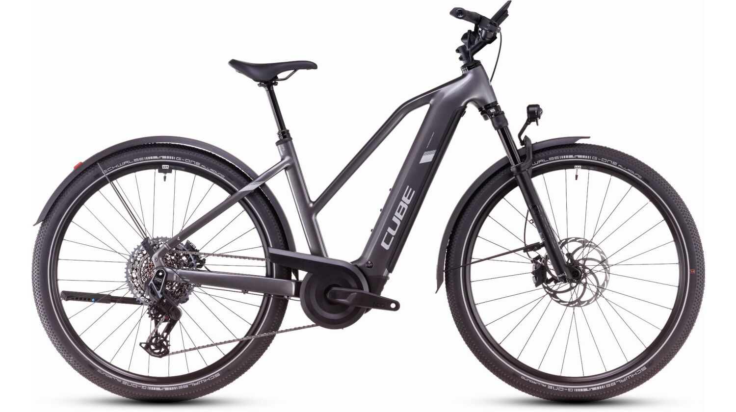 Cube Nuride Hybrid SLT Allroad 800 Wh E-Bike Trapeze 28" graphite´n´fossil