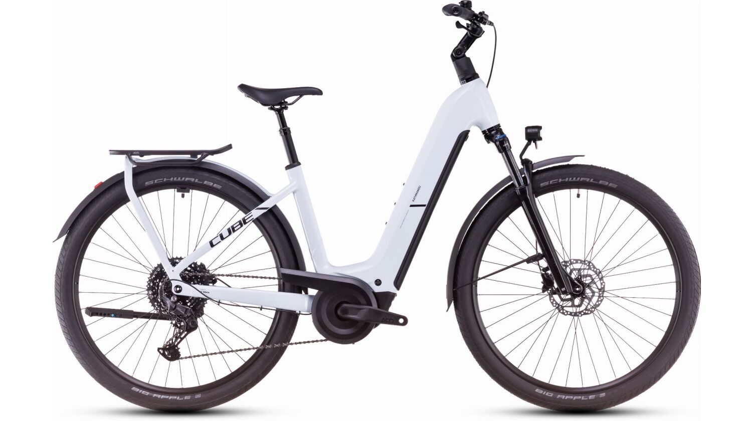 Cube Kathmandu Hybrid One 800 Wh E-Bike Easy Entry 28" polarwhite´n´black