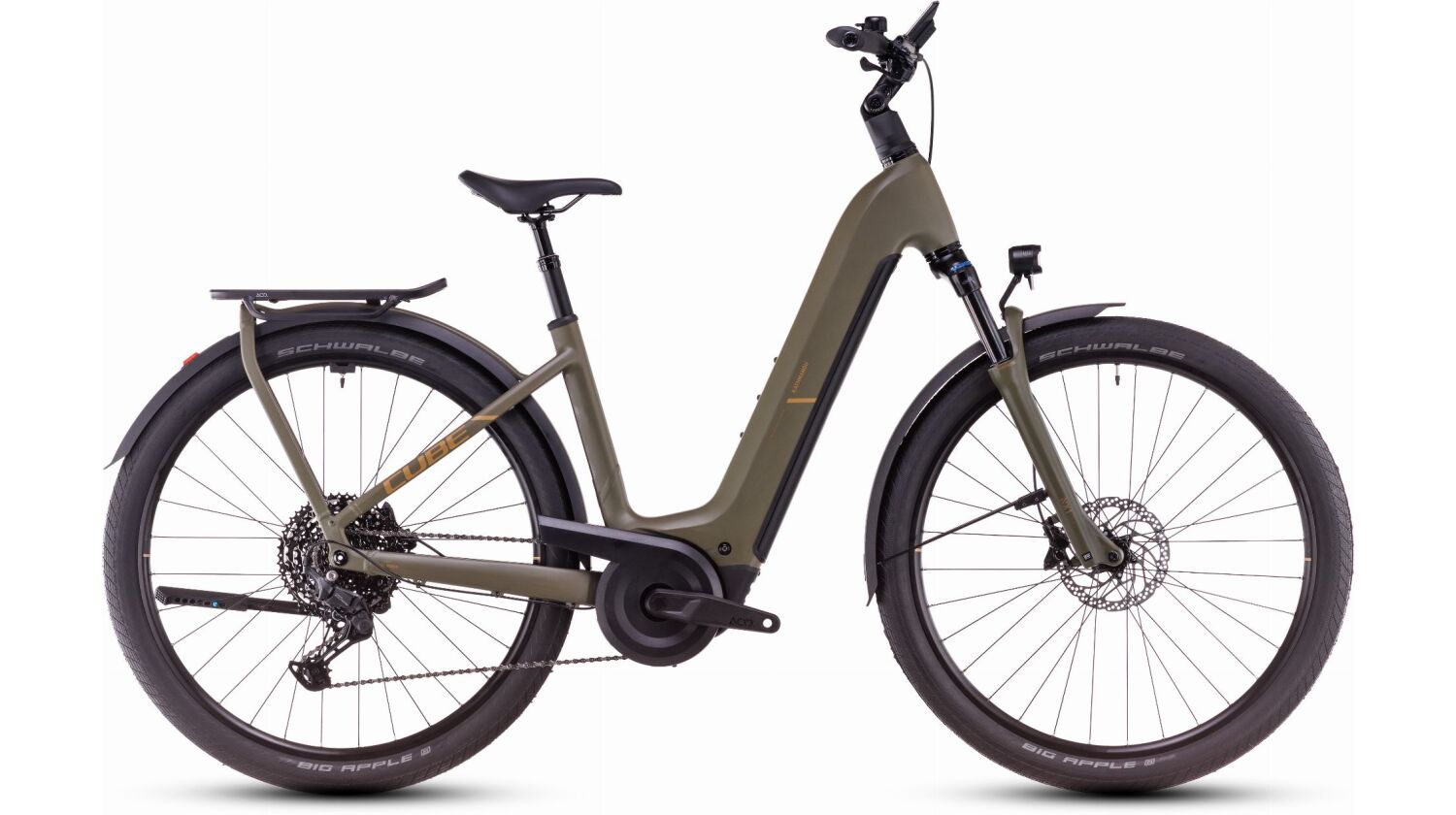 Cube Kathmandu Hybrid Pro 800 Wh E-Bike Easy Entry 28" dustyolive´n´gold