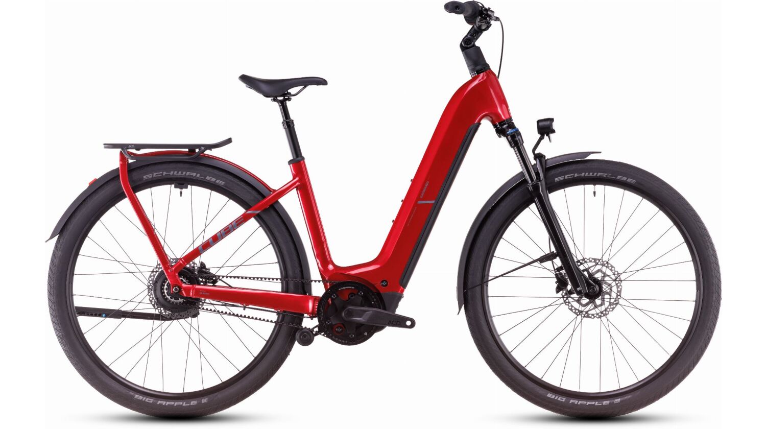 Cube Kathmandu Hybrid Comfort Pro 800 Wh E-Bike Easy Entry 28" electricred´n´red