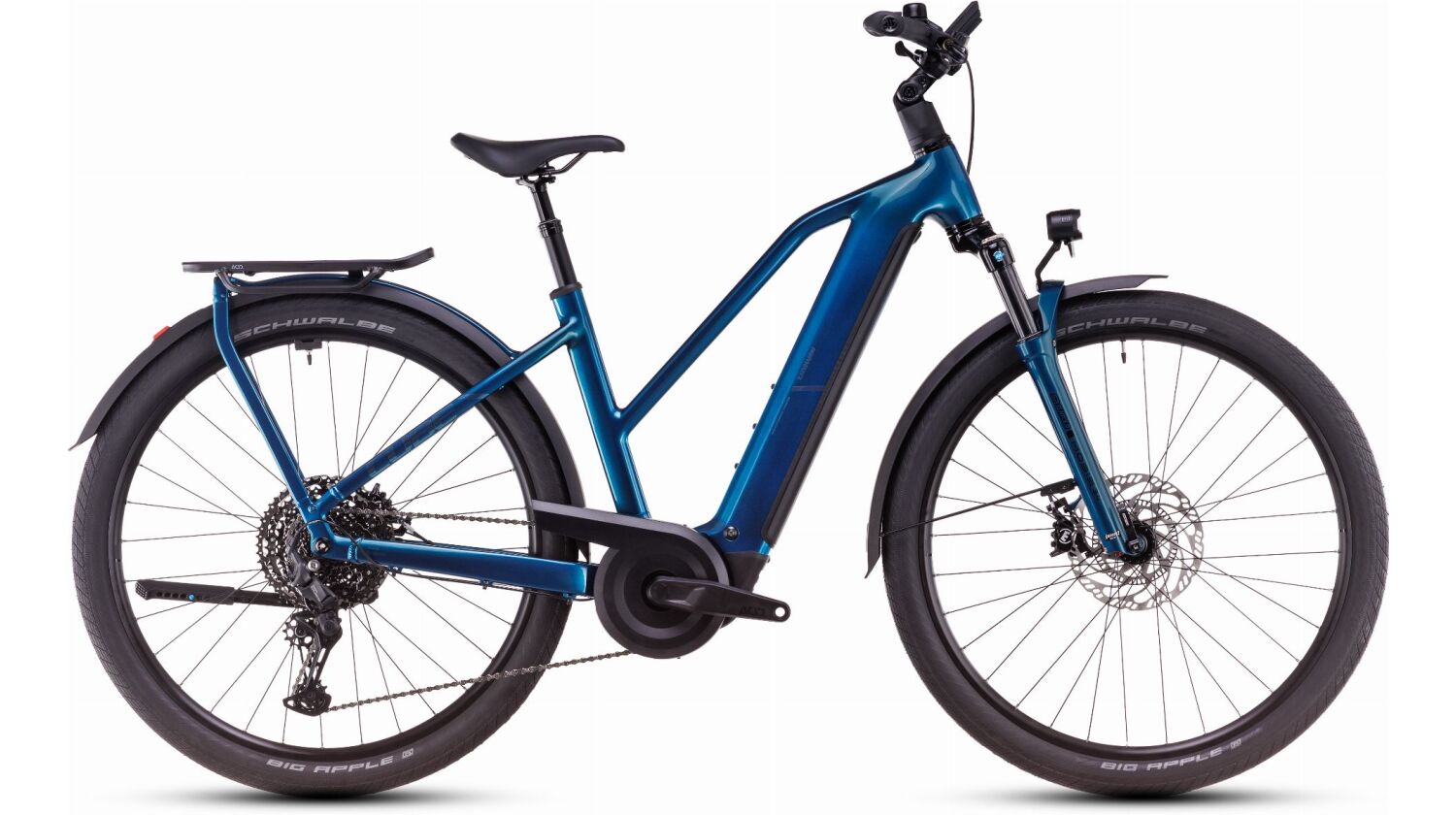 Cube Kathmandu Hybrid EX ABS 800 Wh E-Bike Trapeze 28" electricblue´n´chrome