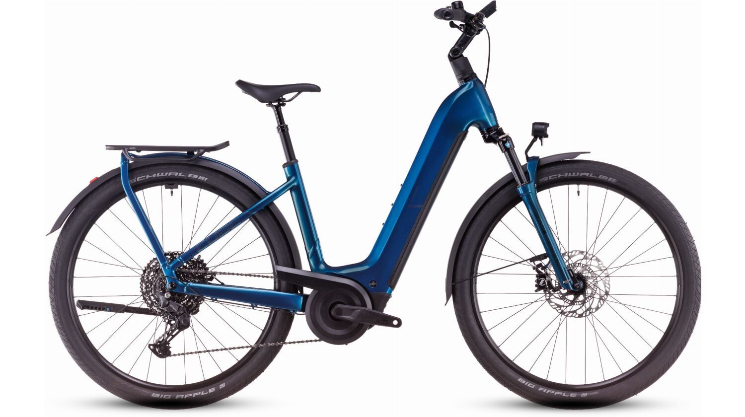 Cube Kathmandu Hybrid EX ABS 800 Wh E-Bike Easy Entry 28" electricblue´n´chrome