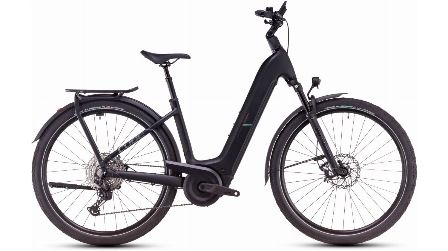 Cube Kathmandu Hybrid EXC 800 Wh E-Bike Easy Entry 28" black´n´prism