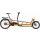 Riese & Müller Cargo Load4 75 vario, E-Lastenrad 20"/26" 725 Wh, 3 Kindersitze Fußraum, niedrige Seitenwände Kinderverdeck, Gepäckträger, RX, Kiox300,  peanut matt, TB