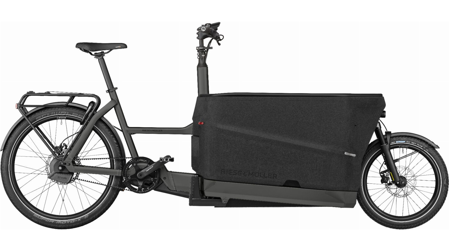 Riese & Müller Packster2 70 touring, 750 Wh,  E-Lastenrad 20"/26" Cargo Carry System, Persenning, Control Technology Package, GX, RX, urban grey matt TB