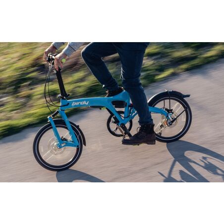Riese &amp; M&uuml;ller Birdy touring Faltrad 18&quot; Comfort Vorbau, Gep&auml;cktr&auml;ger , cyan TB, universal