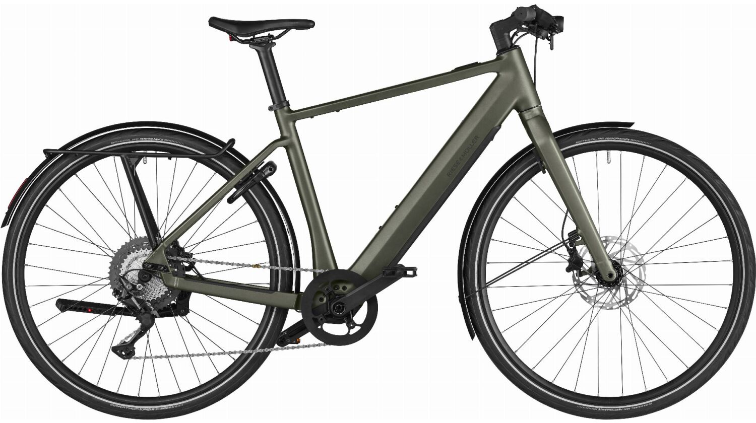 Riese & Müller UBN Five touring 430 Wh E-Bike Diamant 28", LED Hub, Packtaschenhalter, selva TB 57 cm