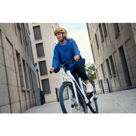 Riese &amp; M&uuml;ller UBN Six silent, 430 Wh E-Bike Wave 28&quot; Packtaschenhalter, Comfort Kit, Control Hub, pure white TB 51 cm