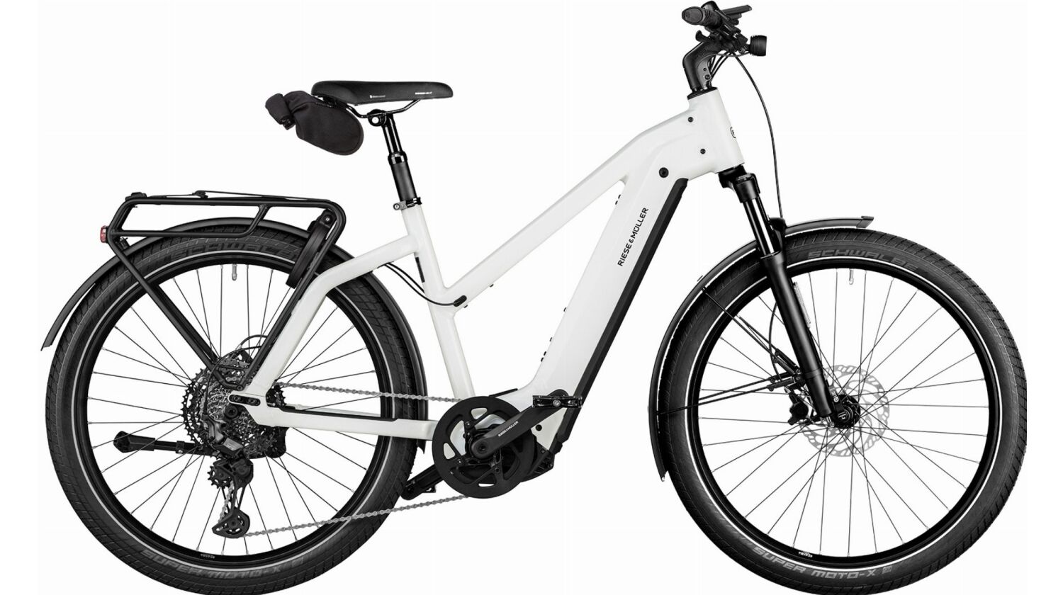 Riese & Müller Charger4 Mixte GT touring CORE 625 Wh E-Bike Trapez 27,5" ceramic white 46 cm