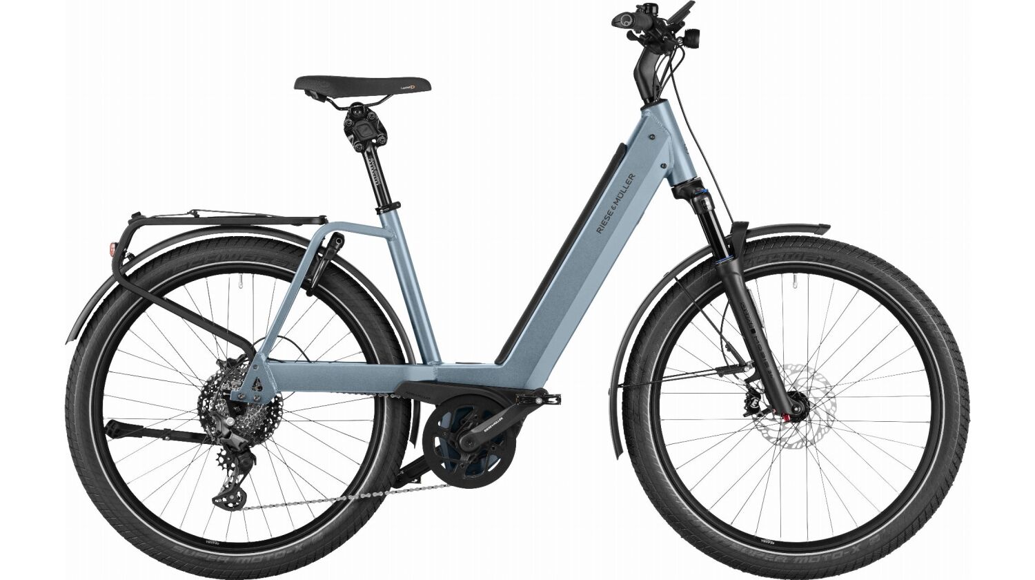 Riese & Müller Nevo4 GT touring 625 Wh E-Bike 26" ice blue 43 cm