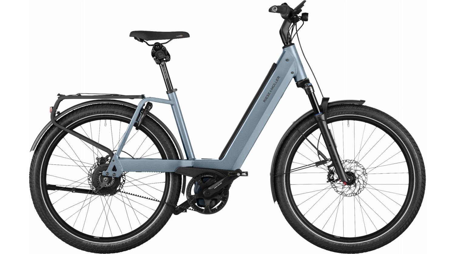 Riese & Müller Nevo4 GT vario 625 Wh E-Bike 26" ice blue 43 cm