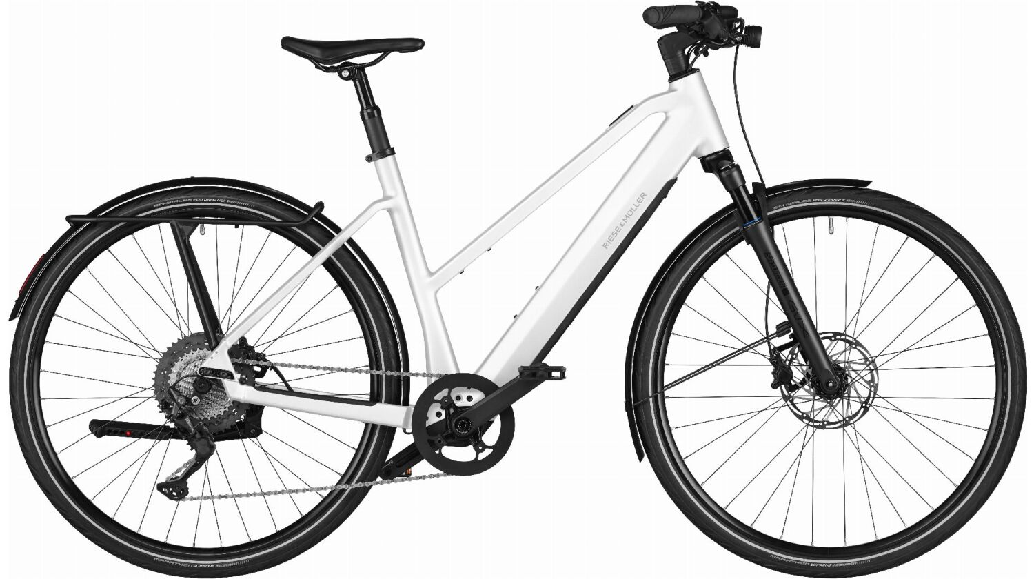Riese & Müller UBN Seven touring 430 Wh E-Bike 28" pure white 51 cm