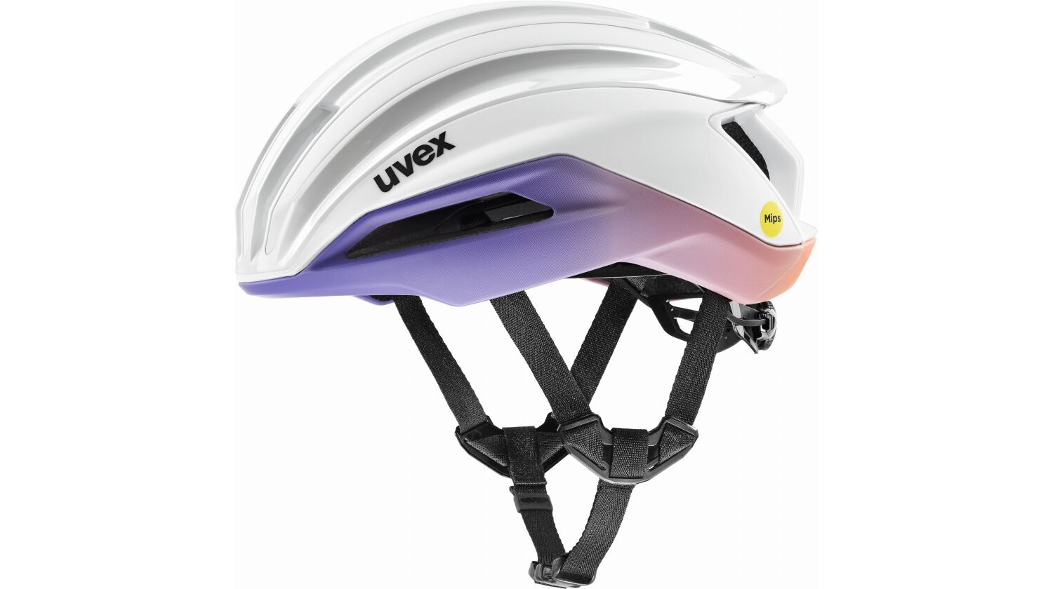 Uvex Surge Aero Mips Rennrad-Helm white-lilac apricot matt