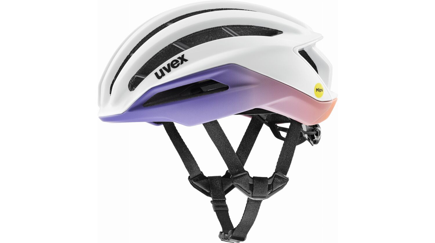 Uvex Surge Aero Mips Rennrad-Helm white-lilac apricot matt