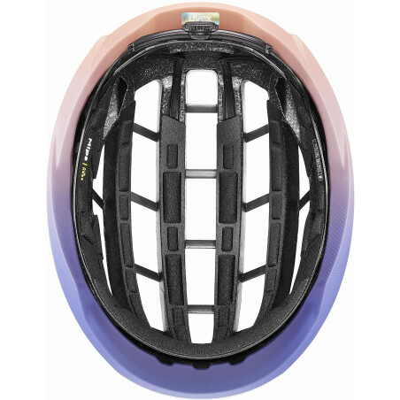 Uvex Surge Aero Mips Rennrad-Helm white-lilac apricot matt