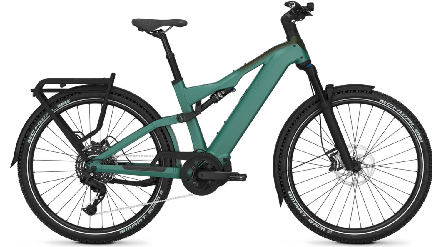 Kalkhoff Entice 7+ Move 600 Wh E-Bike Diamant 29" mineralgreen/huntsmengreen matt