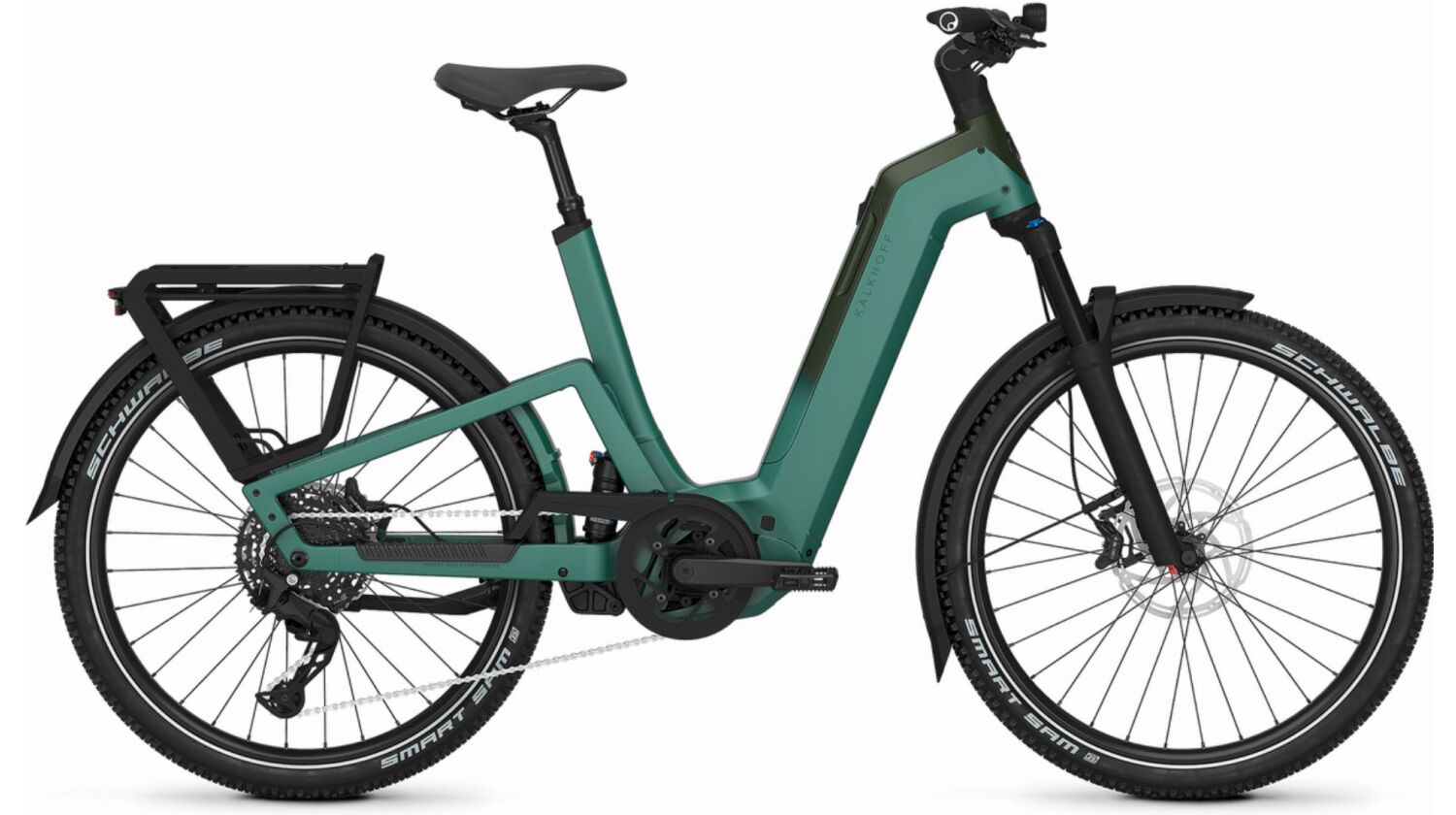 Kalkhoff Entice 7+ Move 600 Wh E-Bike Wave 27,5" mineralgreen/huntsmengreen matt