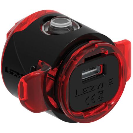 Lezyne Femto USB-C StVZO R&uuml;cklicht schwarz rotes Licht