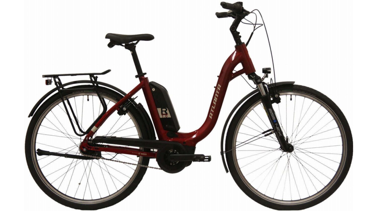 Atlanta Rückenwind 1.0 RT 400 Wh E-Bike Wave 28" rot/braun