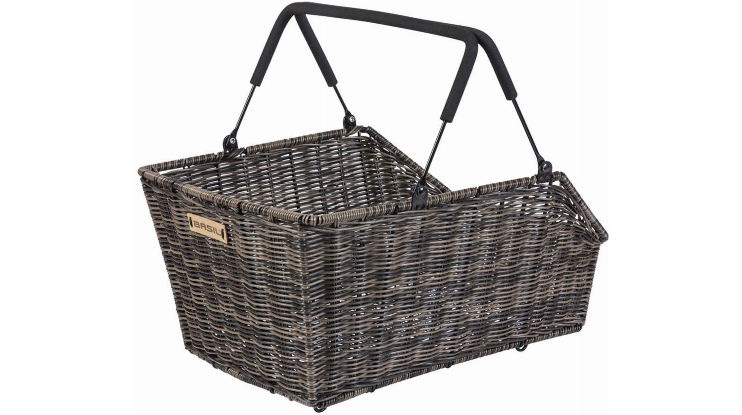 Basil Cento Rattan Look MIK 2.0 Gepäckträgerkorb braun 22 L