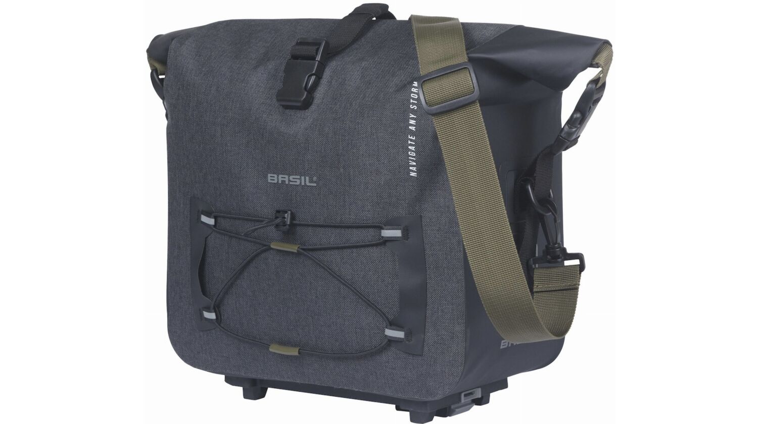 Basil Navigator Storm MIK 2.0 Gepäckträgertasche schwarz 13 L