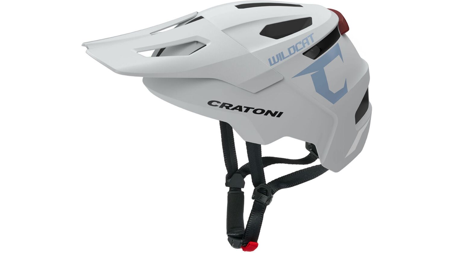 Cratoni WildCat LED Kinder-Helm coolgrey matt S/M (49-56 cm)