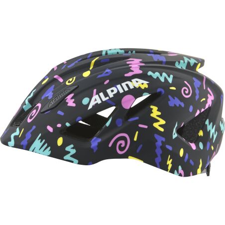 Alpina Pico Kinder-Helm black-confetti gloss 50-55 cm