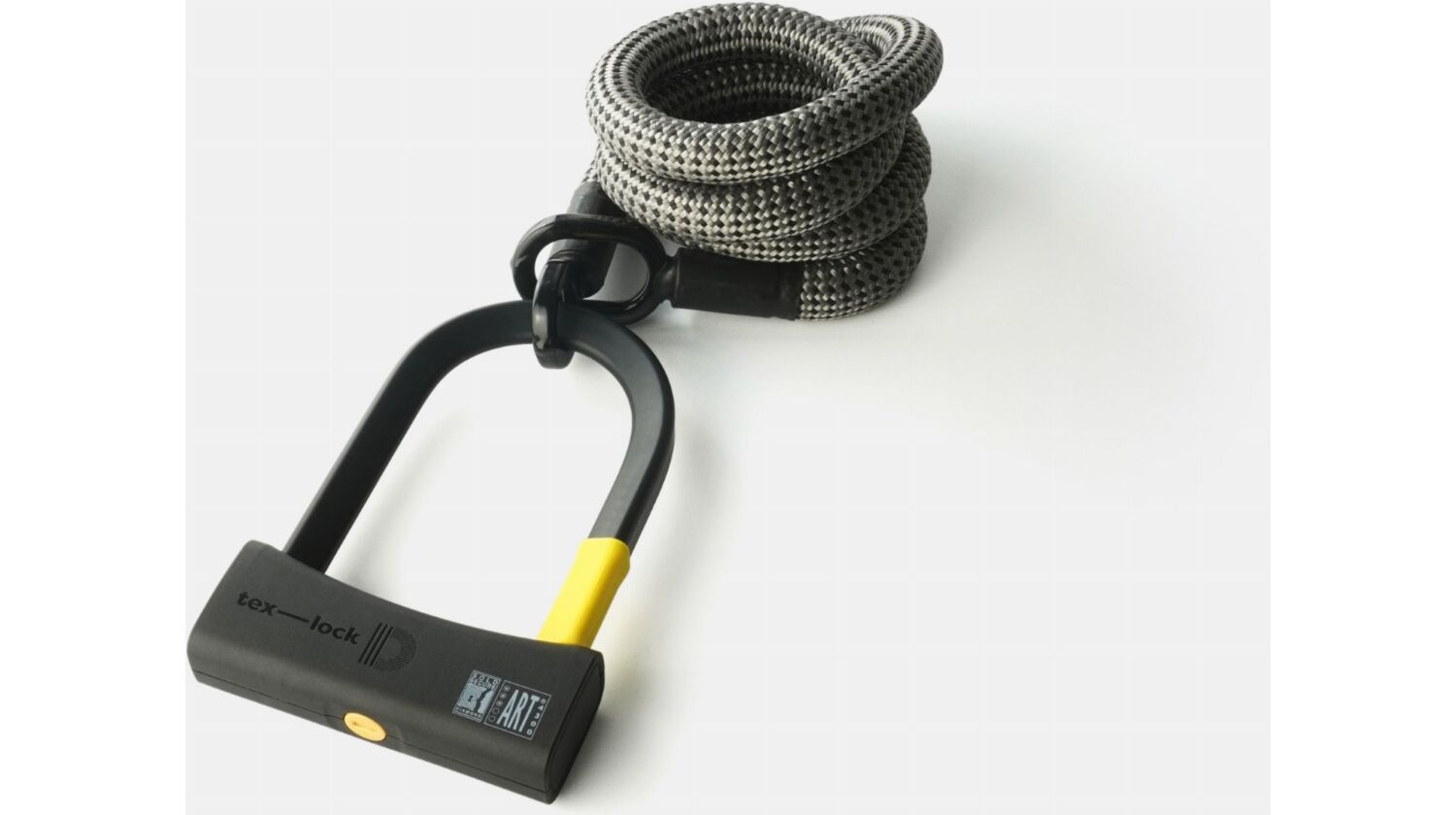 tex-lock eyelet Textilschloss mit Ösen inkl. D-lock Bundle Bügelschloss