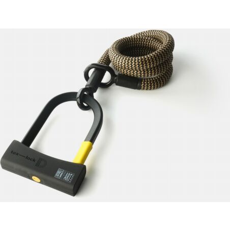 tex-lock eyelet Textilschloss mit &Ouml;sen inkl. D-lock Bundle B&uuml;gelschloss