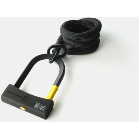 tex-lock eyelet Textilschloss mit &Ouml;sen inkl. D-lock Bundle B&uuml;gelschloss