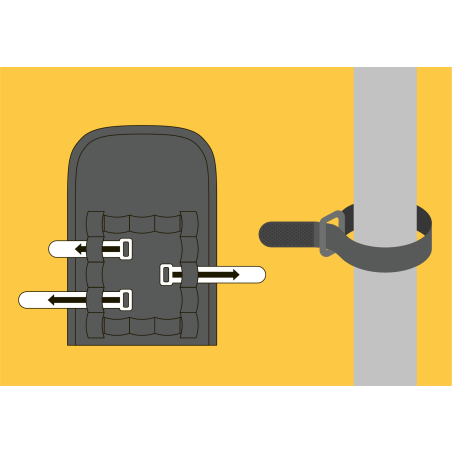 tex-lock Fahrradschloss-Tasche black