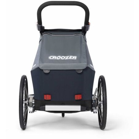 Ausstellungsst&uuml;ck - Croozer Kid Vaaya 1 + Sensor-Licht Fahrradanh&auml;nger graphite blue