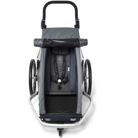 Ausstellungsst&uuml;ck - Croozer Kid Vaaya 1 + Sensor-Licht Fahrradanh&auml;nger graphite blue