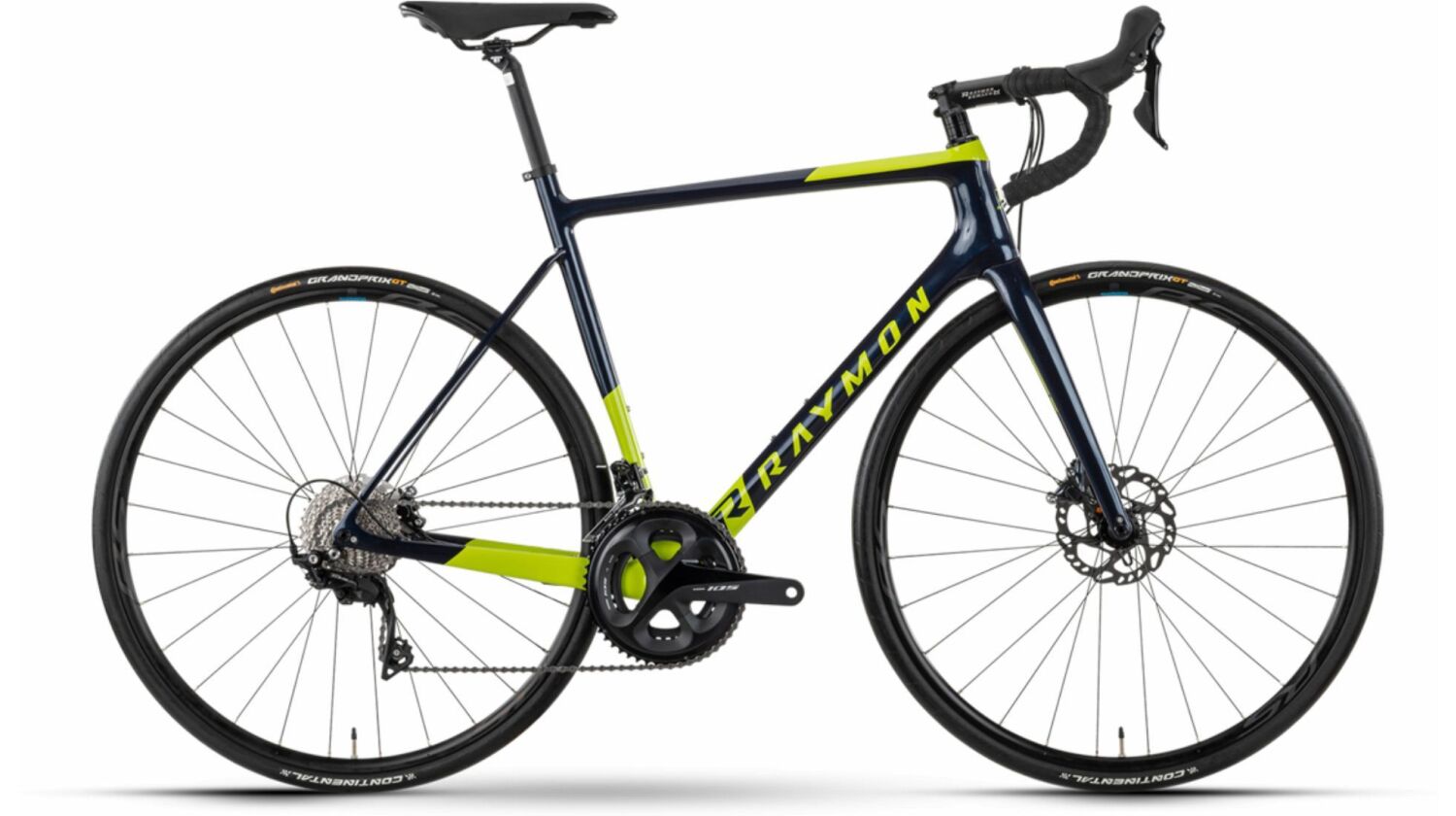 Raymon RaceRay 7.0 Rennrad Diamant 28" dark blue/lime green