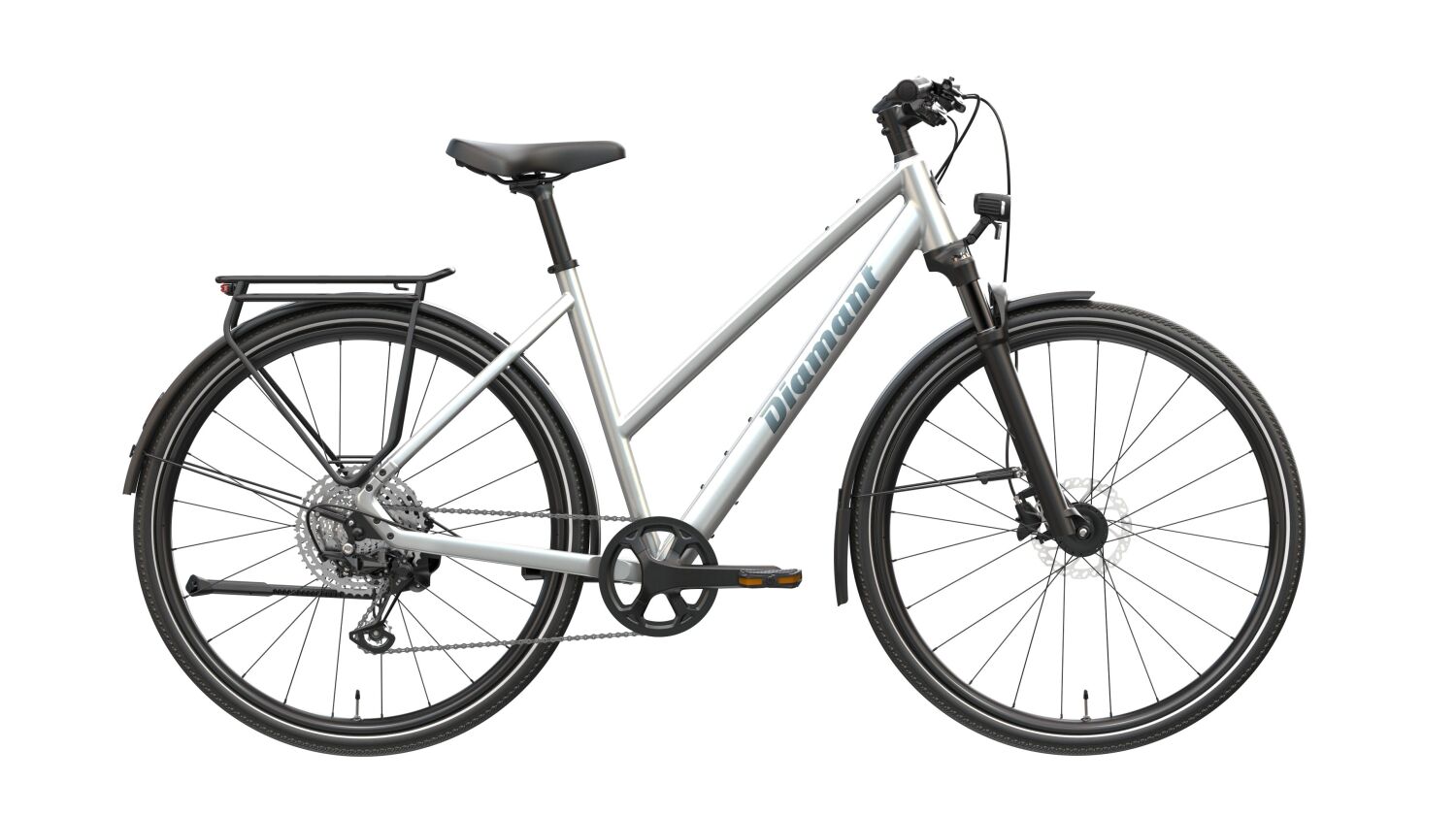 Diamant Mahon Trip Plus MS Cityrad Trapez 28" halbmond metallic