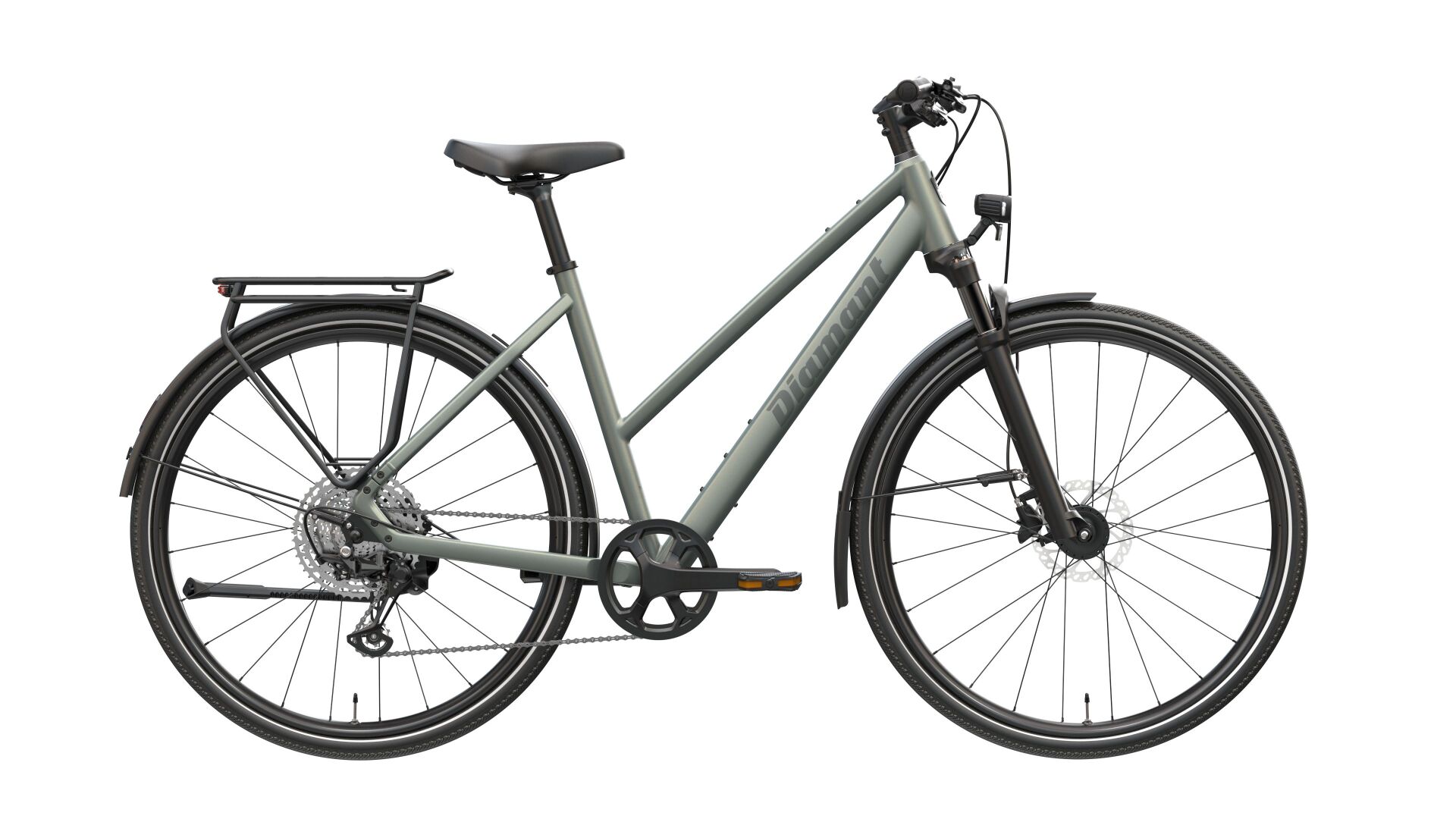 Diamant Mahon Trip Plus MS Cityrad Trapez 28" heugrn