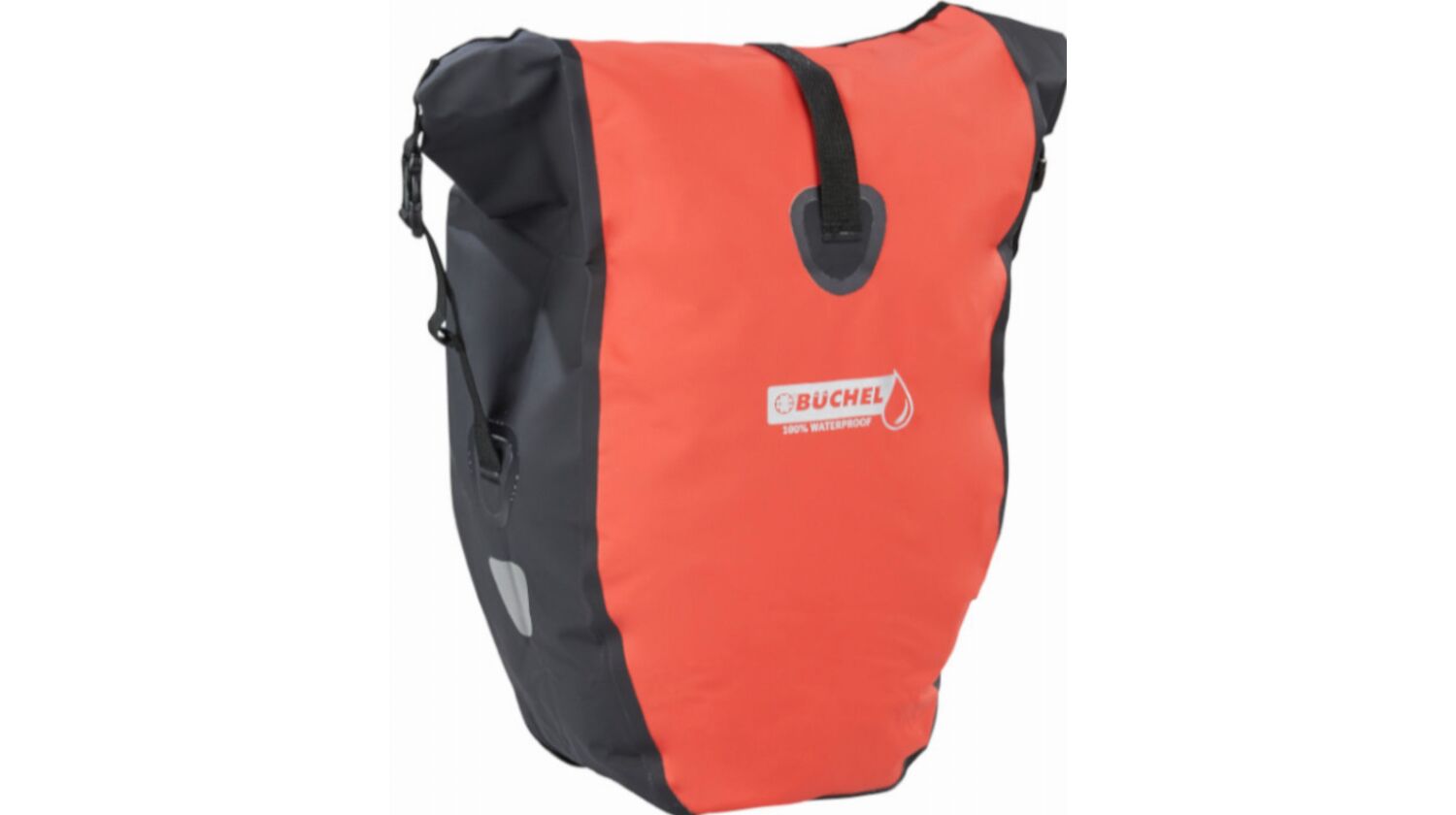 Büchel Gepäckträgertasche 100 % Wasserdicht inkl. Halterungssystem schwarz/rot 25,4 L